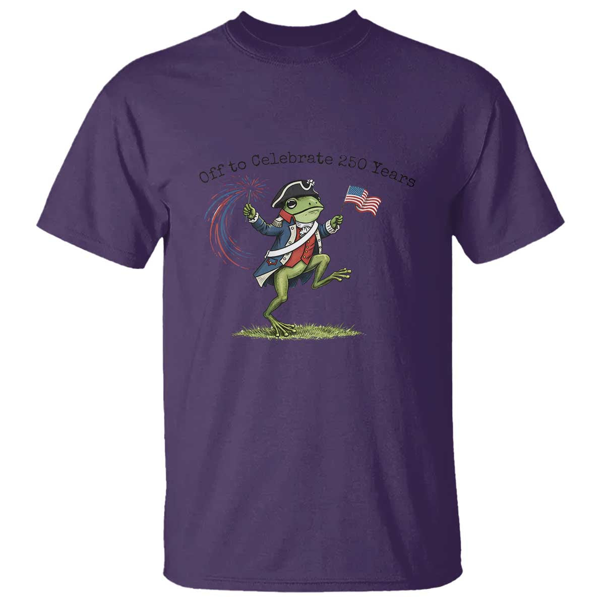250th Anniversary USA T Shirt Funny Patriotic Frog USA Independence Day TS14 Purple Print Your Wear