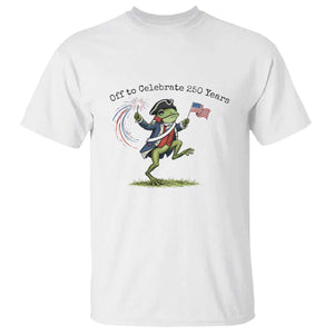 250th Anniversary USA T Shirt Funny Patriotic Frog USA Independence Day TS14 White Print Your Wear