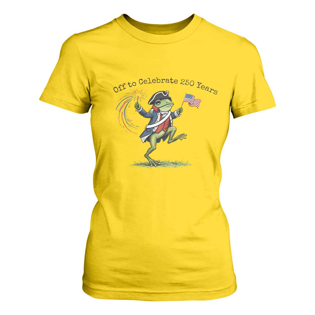 250th Anniversary USA T Shirt For Women Funny Patriotic Frog USA Independence Day TS14 Daisy Print Your Wear