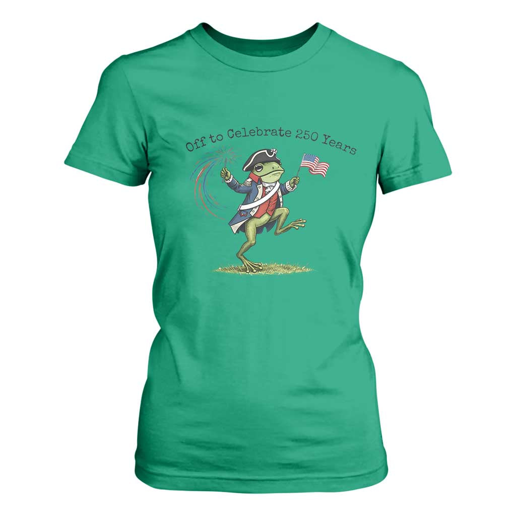 250th Anniversary USA T Shirt For Women Funny Patriotic Frog USA Independence Day TS14 Irish Green Print Your Wear
