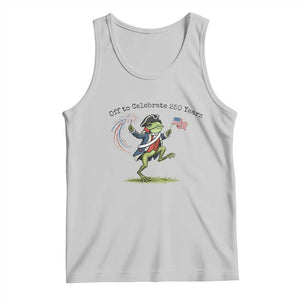 250th Anniversary USA Tank Top Funny Patriotic Frog USA Independence Day TS14 Ash Print Your Wear