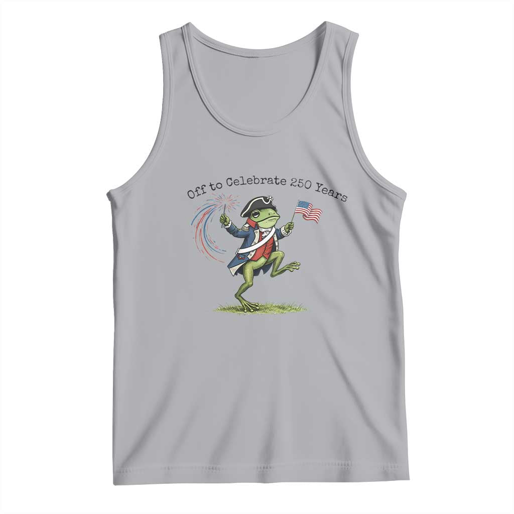 250th Anniversary USA Tank Top Funny Patriotic Frog USA Independence Day TS14 Athletic Heather Print Your Wear