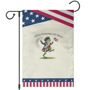 250th Anniversary USA Patriotic Garden Flag Funny Patriotic Frog USA Independence Day TS14 Modern Beige Blue Print Your Wear