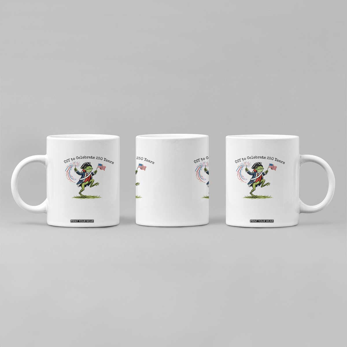 250th Anniversary USA Coffee Mug Funny Patriotic Frog USA Independence Day TS14 Print Your Wear