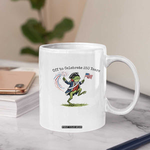250th Anniversary USA Coffee Mug Funny Patriotic Frog USA Independence Day TS14 Print Your Wear