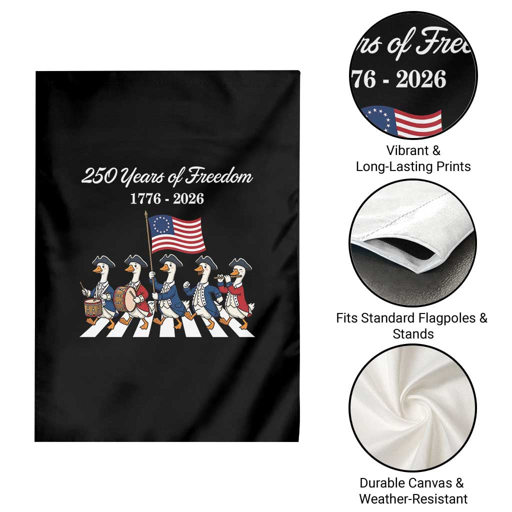 250 Years Of Freedom Garden Flag Silly Goose Patriotic 4th of July TS14 Print Your Wear