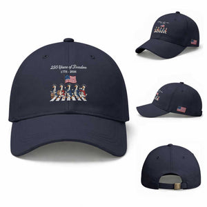 250 Years Of Freedom Baseball Cap Silly Goose Patriotic 4th of July TS14 Baseball Cap Universal Fit Navy Print Your Wear