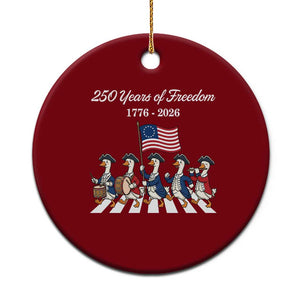 250 Years Of Freedom Ceramic Ornament Silly Goose Patriotic 4th of July TS14 1pc Red Print Your Wear