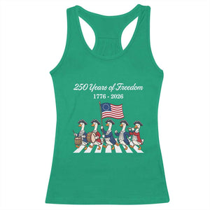 250 Years Of Freedom Racerback Tank Top Silly Goose Patriotic 4th of July TS14 Irish Green Print Your Wear
