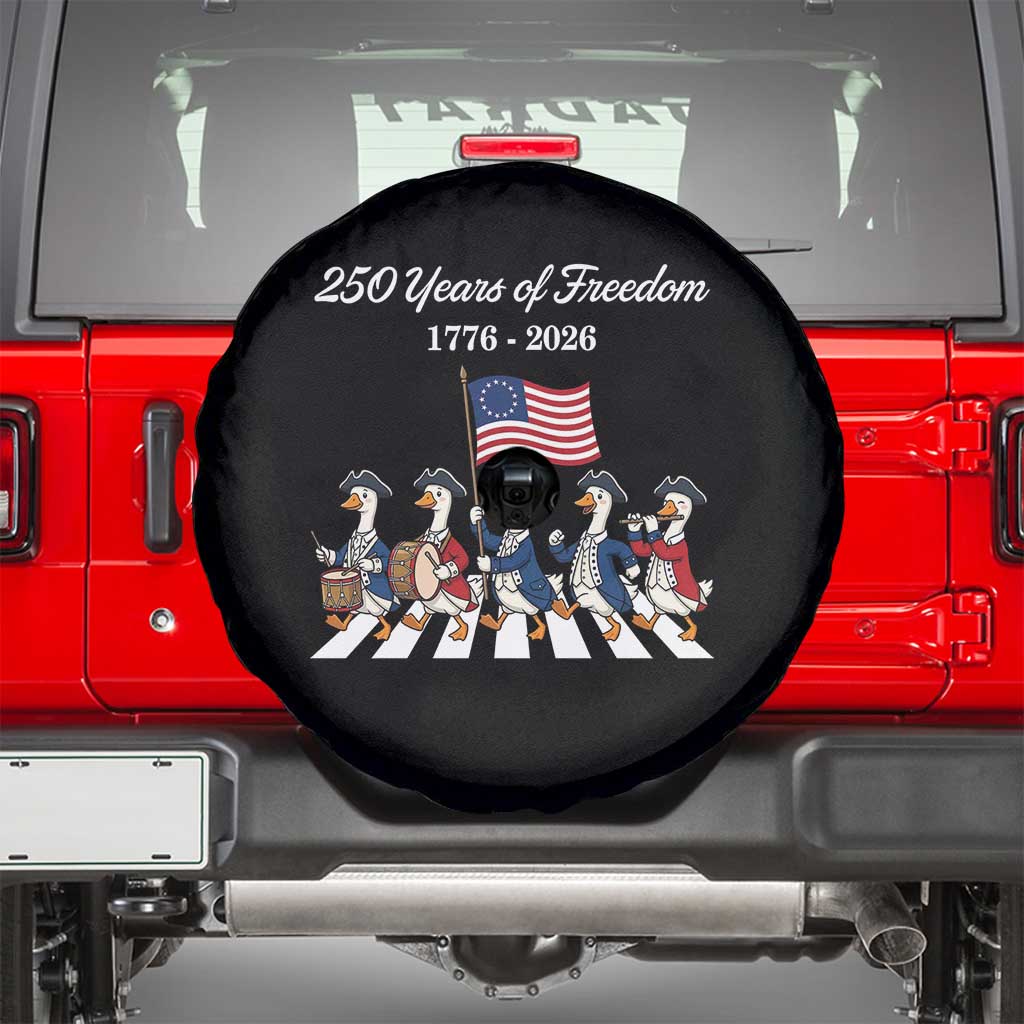 250 Years Of Freedom Spare Tire Cover Silly Goose Patriotic 4th of July TS14 Black Print Your Wear