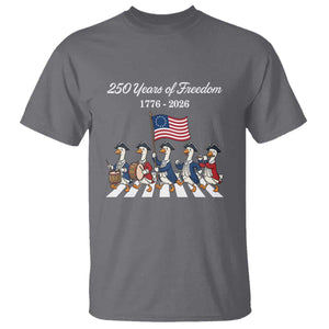 250 Years Of Freedom T Shirt Silly Goose Patriotic 4th of July TS14 Charcoal Print Your Wear