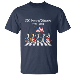 250 Years Of Freedom T Shirt Silly Goose Patriotic 4th of July TS14 Navy Print Your Wear