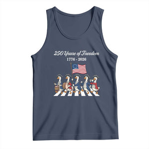 250 Years Of Freedom Tank Top Silly Goose Patriotic 4th of July TS14 Navy Print Your Wear
