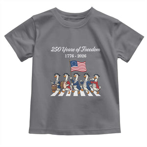 250 Years Of Freedom Toddler T Shirt Silly Goose Patriotic 4th of July TS14 Charcoal Print Your Wear