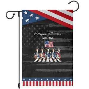 250 Years Of Freedom Patriotic Garden Flag Silly Goose Patriotic 4th of July TS14 Distressed Black Blue Print Your Wear