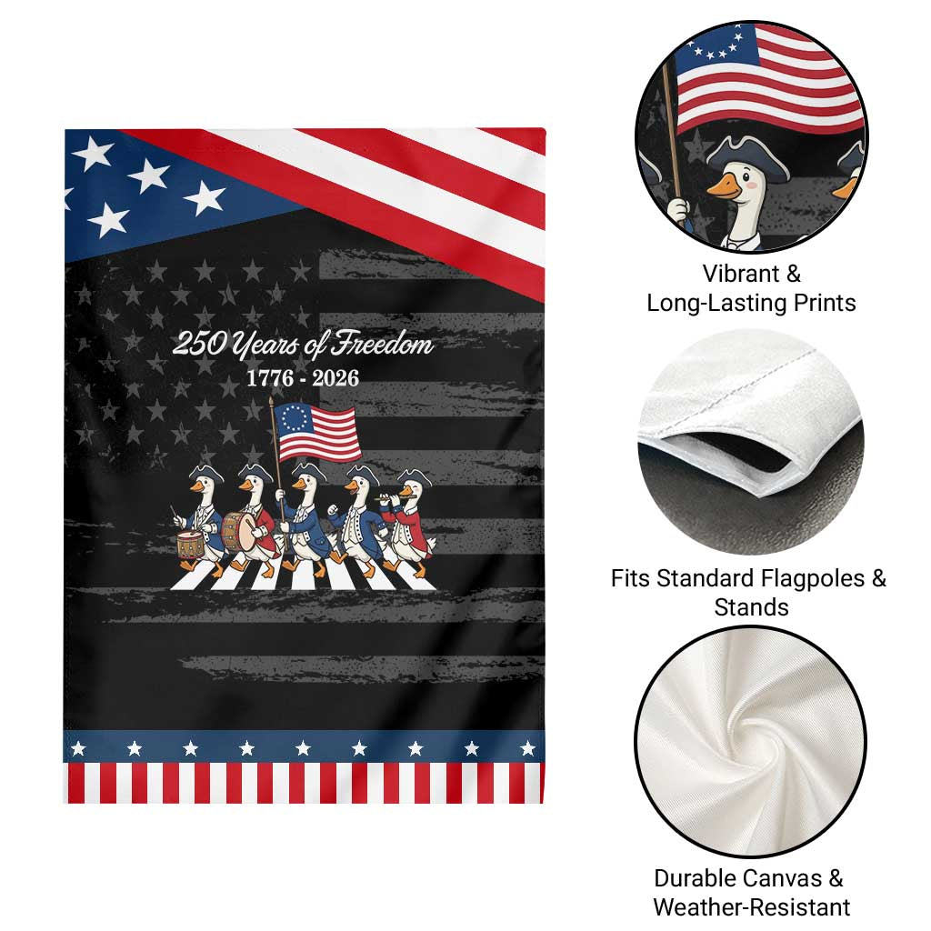 250 Years Of Freedom Patriotic Garden Flag Silly Goose Patriotic 4th of July TS14 Print Your Wear