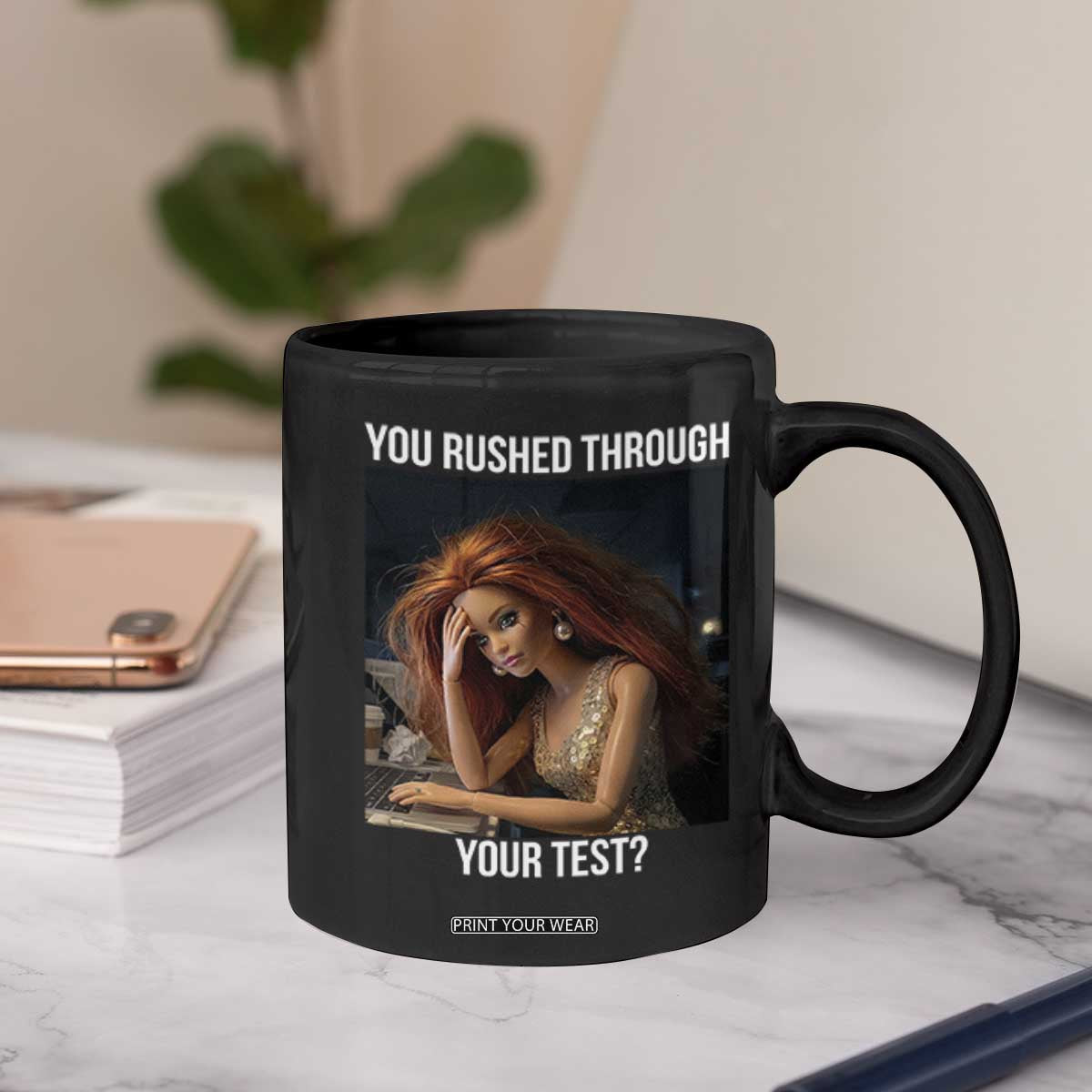 You Rushed Through Your Test Coffee Mug Funny Test Day Teacher Meme TS14 Print Your Wear