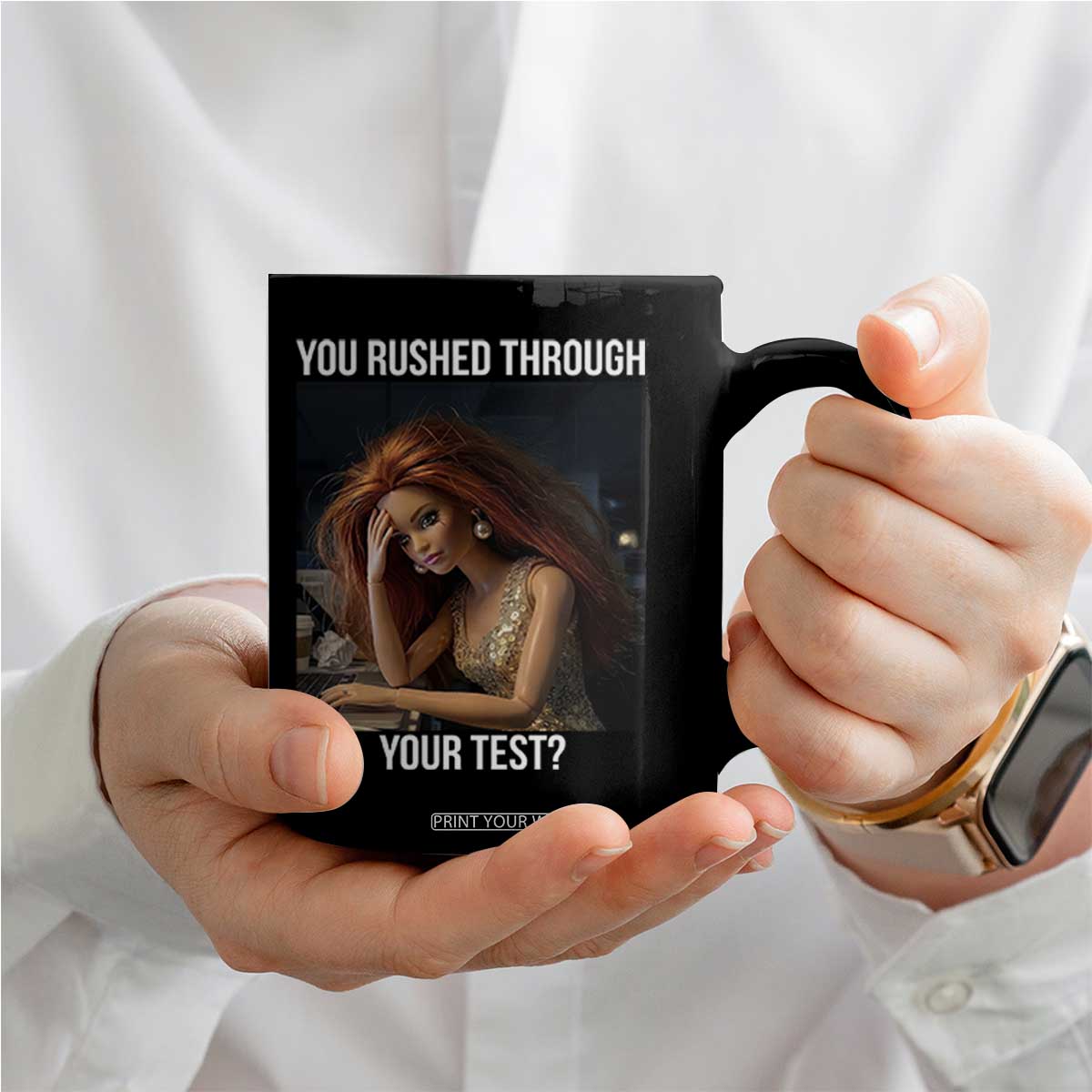 You Rushed Through Your Test Coffee Mug Funny Test Day Teacher Meme TS14 Print Your Wear