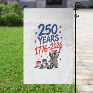 250th Anniversary USA Garden Flag Patriotic Raccoon American Flag 4th of July TS14 Print Your Wear