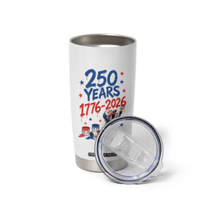 250th Anniversary USA Tumbler Cup Patriotic Raccoon American Flag 4th of July TS14 Print Your Wear