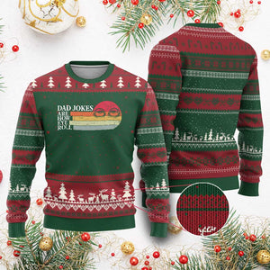 Dad Jokes are How Eye Roll Ugly Christmas Sweater Funny Father's Day Gift