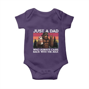Just a Dad Who Always Came Back with The Milk Baby Onesie Funny Father's Day Gift