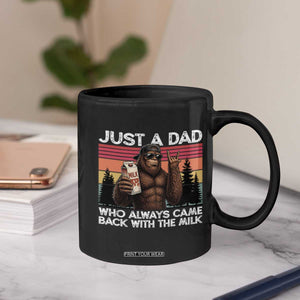Just a Dad Who Always Came Back with The Milk Coffee Mug Funny Father's Day Gift TS14 Print Your Wear