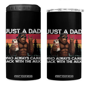 Just a Dad Who Always Came Back with The Milk 4 in 1 Can Cooler Tumbler Funny Father's Day Gift