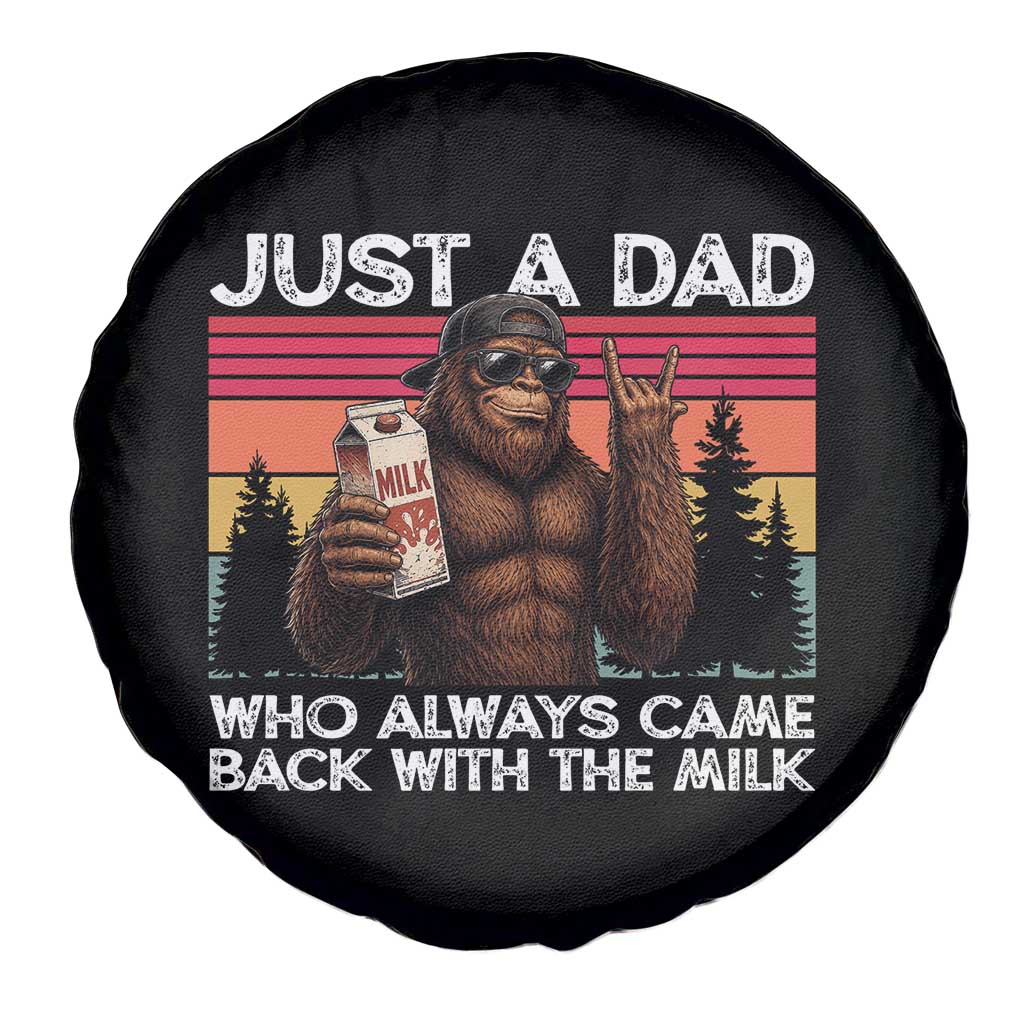 Just a Dad Who Always Came Back with The Milk Spare Tire Cover Funny Father's Day Gift TS14 Print Your Wear
