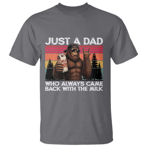 Just a Dad Who Always Came Back with The Milk T Shirt Funny Father's Day Gift