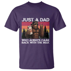 Just a Dad Who Always Came Back with The Milk T Shirt Funny Father's Day Gift
