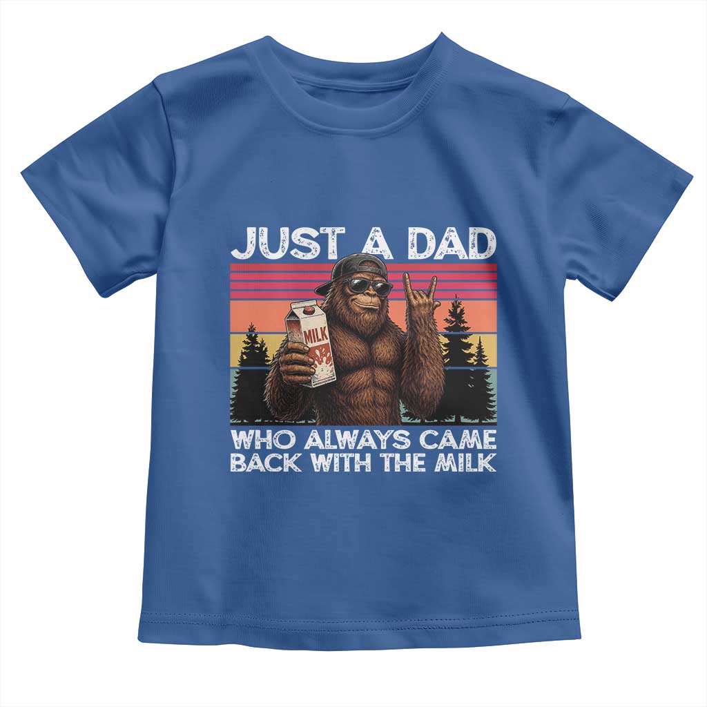 Just a Dad Who Always Came Back with The Milk Toddler T Shirt Funny Father's Day Gift