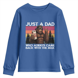 Just a Dad Who Always Came Back with The Milk Youth Sweatshirt Funny Father's Day Gift