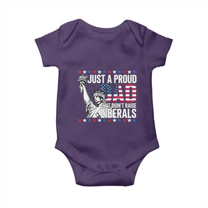 Just A Proud Dad that Didn't Raise Liberals Baby Onesie Funny Dad Man Saying