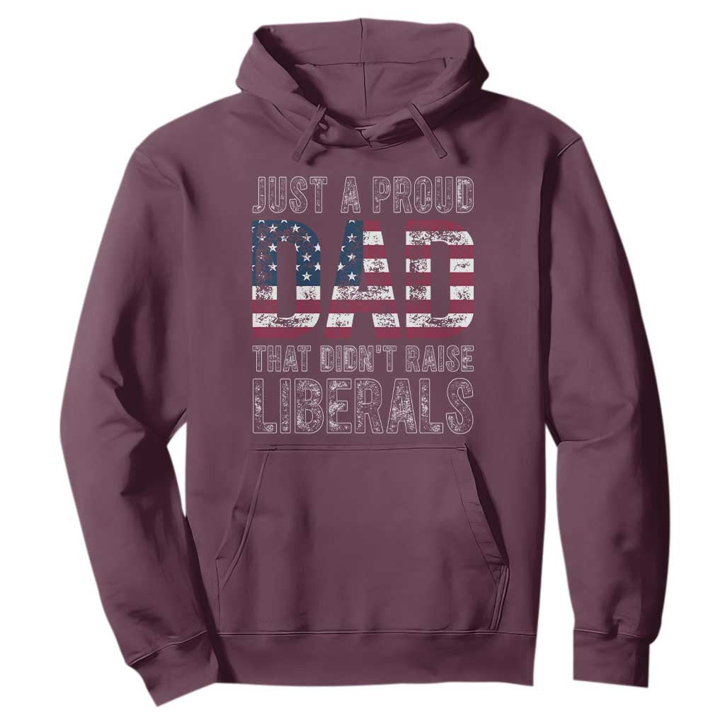 Just A Proud Dad that Didn't Raise Liberals Hoodie Funny Father's Day 4th of July