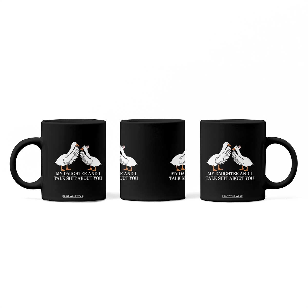 My Daughter And I Talk Shit About You Coffee Mug Funny Sarcastic Dad Father's Day