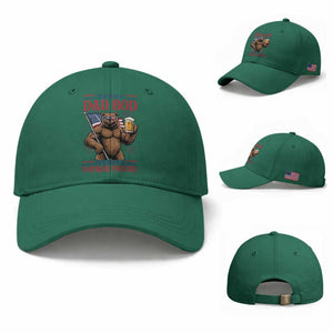 It's Not A Dad BOD It's A Father Figure Baseball Cap Dad Bear Drinking Beer 4th of July TS14 Baseball Cap Universal Fit Irish Green Print Your Wear