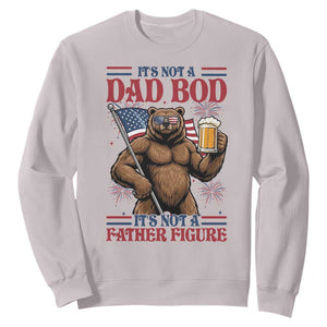 It's Not A Dad BOD It's A Father Figure Sweatshirt Dad Bear Drinking Beer 4th of July