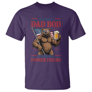 It's Not A Dad BOD It's A Father Figure T Shirt Dad Bear Drinking Beer 4th of July