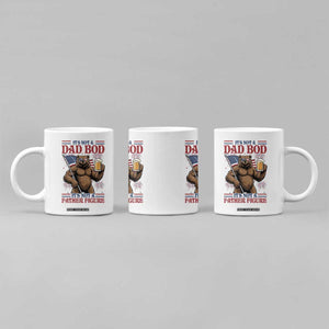 It's Not A Dad BOD It's A Father Figure Coffee Mug Dad Bear Drinking Beer 4th of July