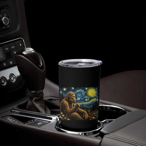 Bigfoot Blowing Dandelion Starry Night Tumbler Cup Cryptid Mythical Creature National Park Monster Gift TS14 Print Your Wear