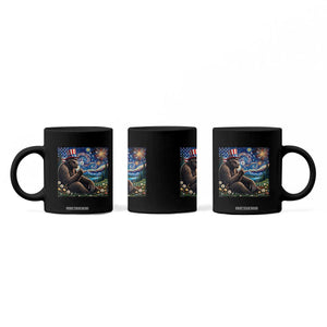 Bigfoot Blowing Dandelion Coffee Mug Sasquatch Van Gogh Starry Night 4th of July TS14 Print Your Wear