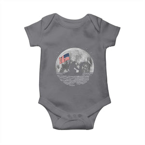 Bigfoot Loch Ness Monster 4th of July Baby Onesie Funny Cryptid Moon Night