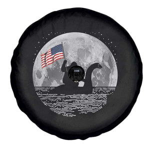 Bigfoot Loch Ness Monster 4th of July Spare Tire Cover Funny Cryptid Moon Night