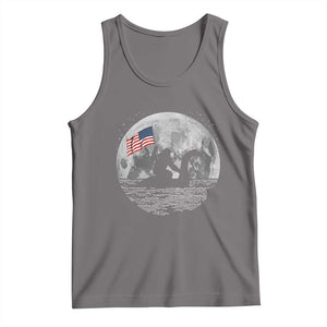 Bigfoot Loch Ness Monster 4th of July Tank Top Funny Cryptid Moon Night