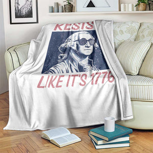 Resist Like its 1776 Throw Blanket America 4th of July 250 Years Freedom