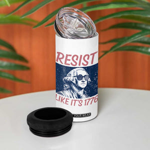 Resist Like its 1776 4 in 1 Can Cooler Tumbler America 4th of July 250 Years Freedom