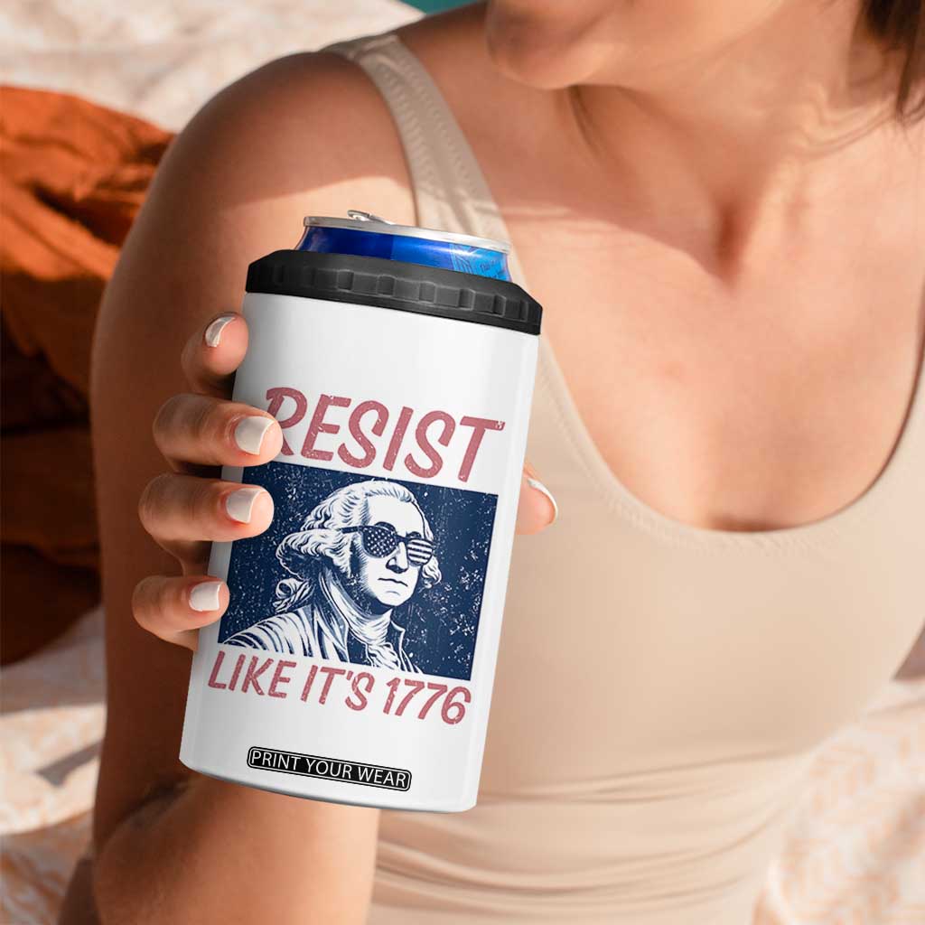 Resist Like its 1776 4 in 1 Can Cooler Tumbler America 4th of July 250 Years Freedom