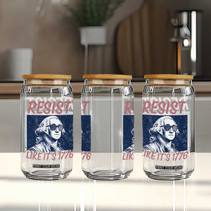 Resist Like its 1776 Glass Can America 4th of July 250 Years Freedom
