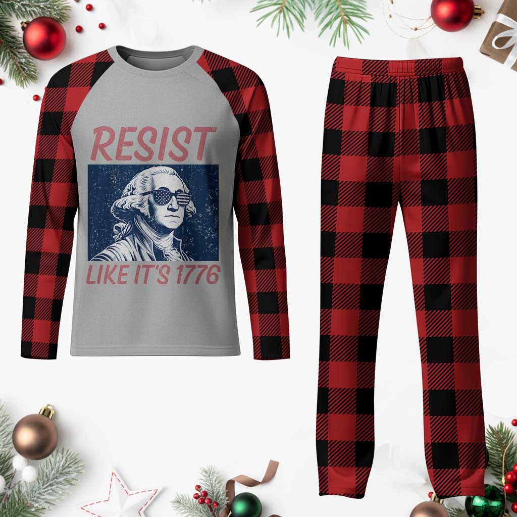 Resist Like its 1776 Plaid Pajama Set America 4th of July 250 Years Freedom